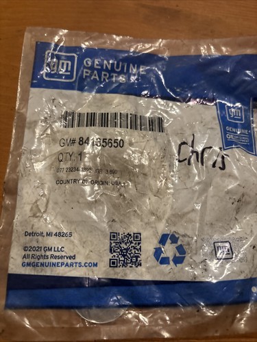 Junta de tubería delantera GM OEM 84135650 077 23234-1390 GR 3 690 NIP FS - Imagen 2 de 7