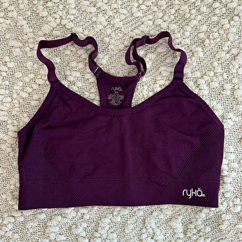 Ryka Katharina Plum Purple Seamless Racerback Sports Bra Size M