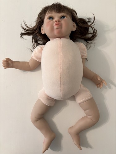 Paradise Galleries Charisma 2015 19” Girl Baby Doll Weighted Dark Hair Blue Eyes - Picture 9 of 24