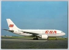CSA - Airbus A-310-304 aviation aircraft Postcard