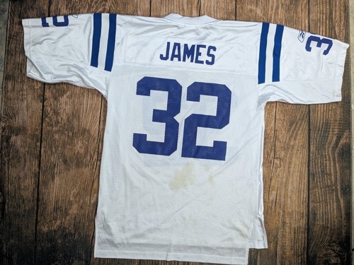 NFL Indianapolis Colts James #32 Reebok Jersey Size Medium Mesh Preowned READ - Picture 14 of 18