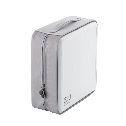 Elecom CD/DVD case semi-hard with zipper 320 pieces white Japan - Picture 1 of 7