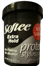Softee Extra Hold Protein Styling Hair Gel Extra Hold No Alcohol No Flaking 8 oz