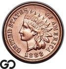 1883 Indian Head Cent Penny, Lustrous Red, BU++