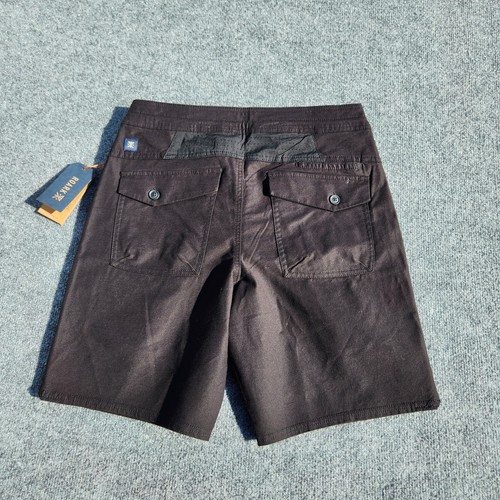 men's ROARK Layover 2.0 Shorts Black Hiking travel zip Pockets size 28 - Picture 5 of 9