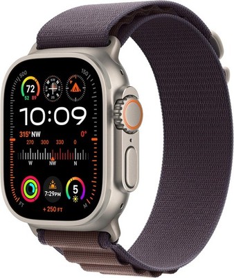 Apple  Watch Ultra 2 GPS + Cellular 49mm Titanium Case Indigo Alpine Loop Large