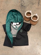 Build-A-Bear Harry Potter Slytherin House Robe Uniform with Shoes Hogwarts