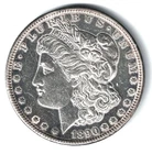 1890-CC MORGAN SILVER DOLLAR - UNCIRCULATED IN BRIGHT MS MINT QUALITY (RARE FINE