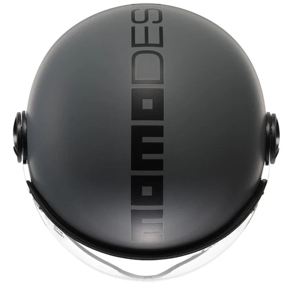 Momodesign Casco Momo FGTR Classic E2206 Grigio Opaco Nero Matt Grey Black - Imagen 2 de 4