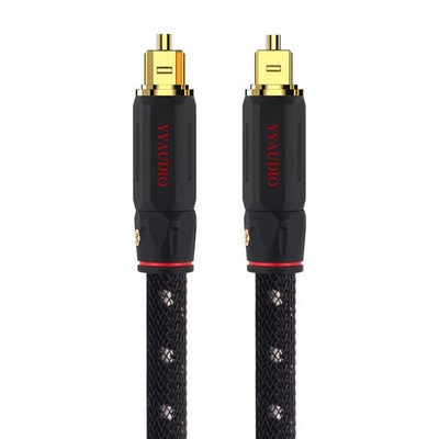 YYAUDIO Digital Optical Audio Cable Toslink 24K Gold-Plated 5.1/7.1 Dolby DTS
