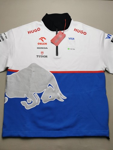 HUGO VISA Cash App RED BULL F1 Team UK M Team Issue 1/4 Zip 2024 Sweatshirt NEW