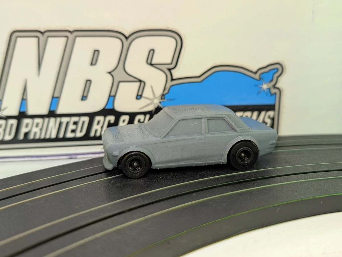 AFX Slot Car 3d Printed Body Datsun 510 Race Car Suit Bulldog 1.6 Chassis