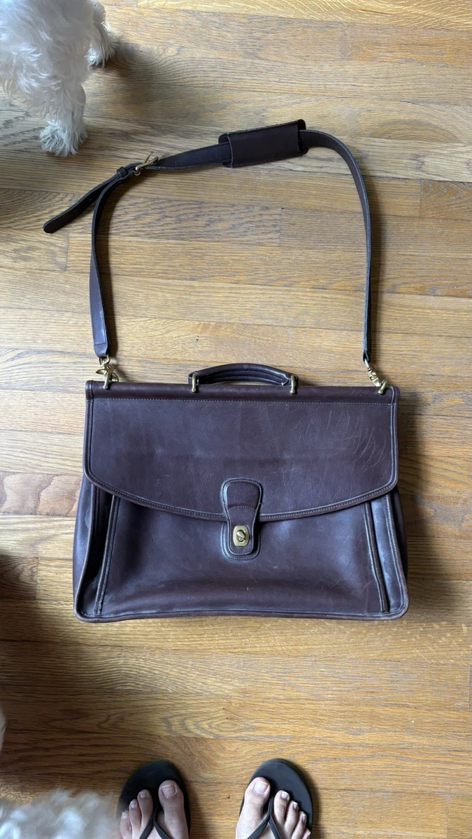 Coach Leather Briefcase/Attache Bags for Men for sale | eBay