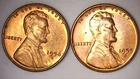 1954 1955-S 1C Lincoln Wheat Cent (2 Coins) BU 26lct0713-1