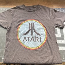 Atari Game Systems T-Shirt Vintage Gray Size Small Fast Shipping