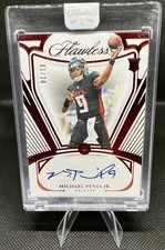 2024 Flawless Michael Penix Jr. Rookie Gems Signatures Ruby 1/20 First on Print