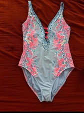 lilly pulitzer jaspen swimsuit size 8 EUC