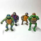 Vintage 1990s TMNT Teenage Mutant Ninja Turtles Action Figure Lot of 4 (S9)