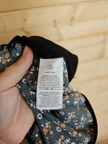 Boden Printed Smocked Jumpsuit Bodice Black Floral UK 14 - Picture 12 of 13