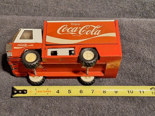 Vintage Coca-Cola Buddy L Metal Delivery Truck With 10 Soda Crates & Hand Truck - Picture 22 of 22