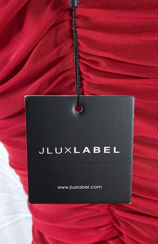JLUXLABEL Women's Red Bodycon Midi Dress Size L NWT - Picture 5 of 5
