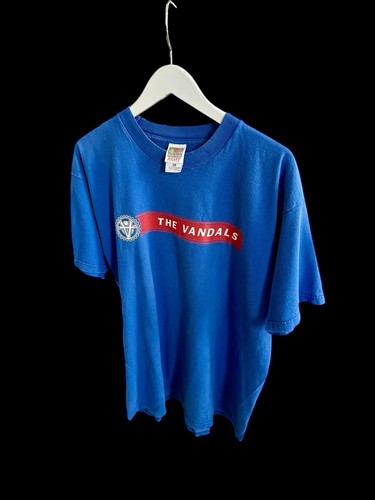 Maglietta The Vandals Tour anni 90 taglia XL Punk California Band blu - Foto 2 di 8