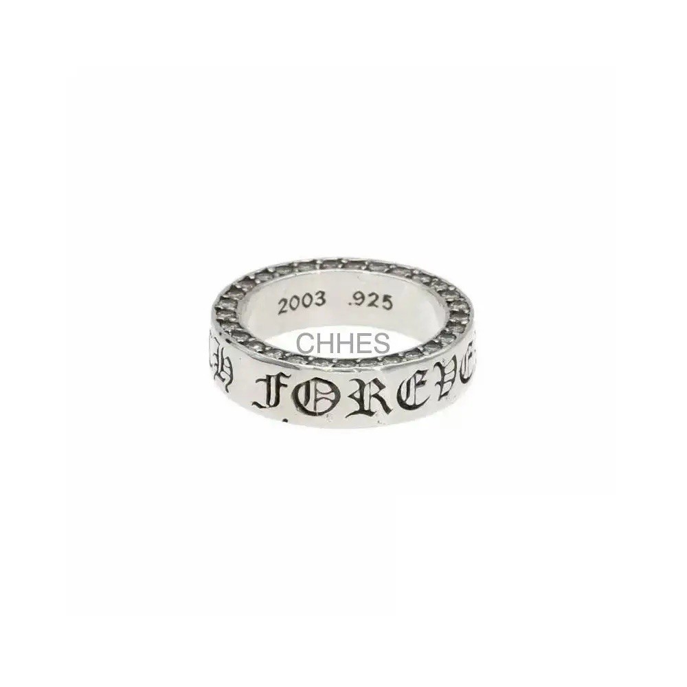 US Size 7 UK O ❤️Chrome Hearts Forever Ring 6mm Eternity Full