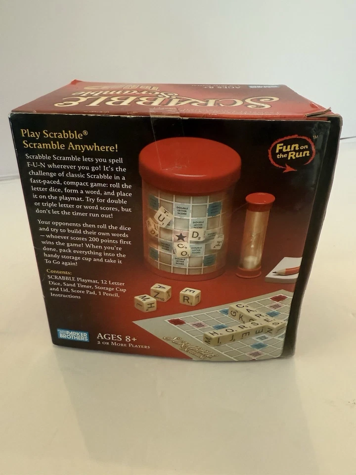 Scrabble Scramble To Go! Travel Crossword Game Parker Brothers. New - Image 3 of 4