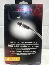 NEW ROCKETFISH (RF-G1219) Digital Fiber Optical Audio Cable - 8 ft 2.4M