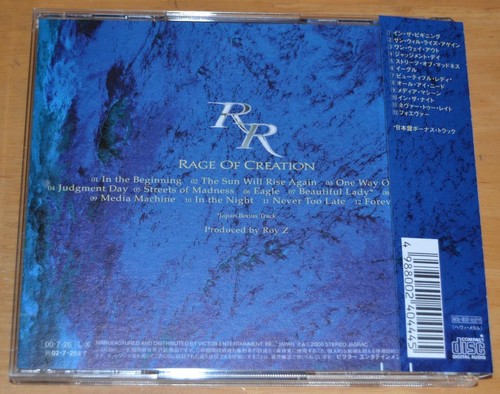 Rob Rock - Rage Of Creation - 2000 Japan Victor Label CD VICP-61101 - Bild 2 von 4