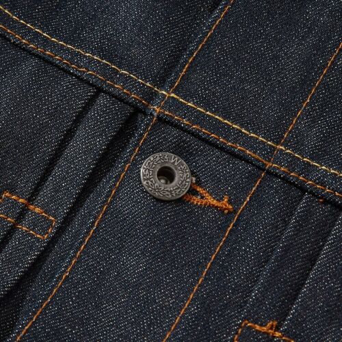 Pleated Type 1 I 15oz Heavyweight Selvedge Unsanforized Raw Denim Trucker Jacket - Picture 9 of 18