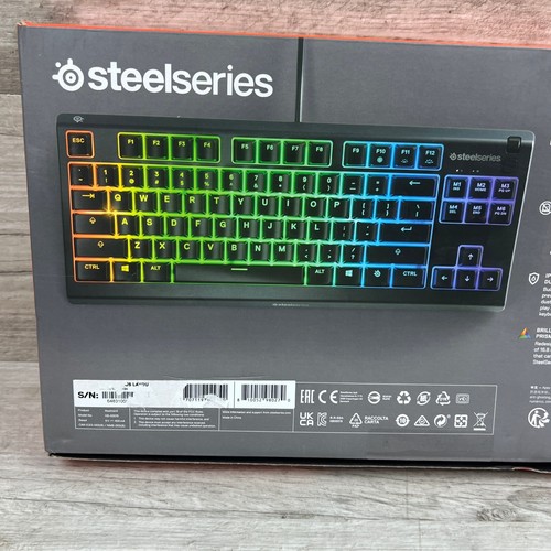 SteelSeries Apex 3 TKL RGB Gaming Keyboard, Water Resistant, Tenkeyless, Black - Picture 5 of 6