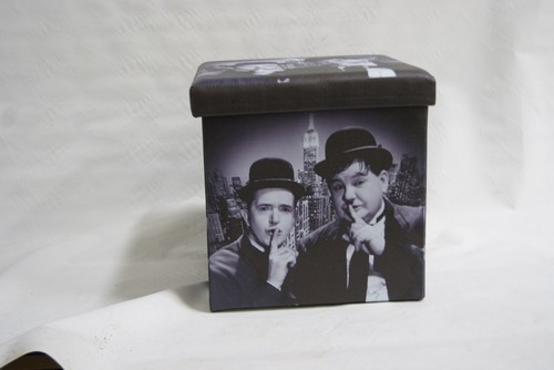 Folding Storage Ottoman Cubed Box Foot Stool Mr Right & Mrs Always Right Audrey - Picture 5 of 7