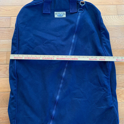 Lands End Lighthouse Garment Bag Hanging Luggage Zip Up Clothes Carry Case VTG - Picture 9 of 9