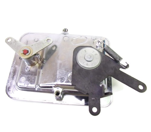 Chrome Paddle Handle with Red Thumb Latch Flush Mount 13Z-20682-01 - Bild 2 von 7