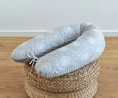 LOOLAY PUSTELBLUME Baumwolle/ MINKY Seitenschläferkissen Stilllkissen Schwangerschaft