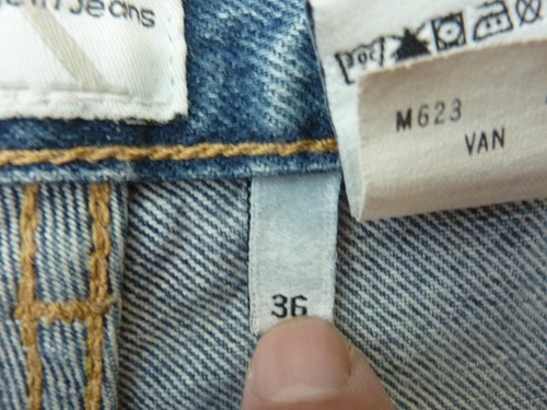 Calvin Klein Jeans Mens 36x30 Blue Denim Pants Casual Straight Leg - Picture 7 of 11
