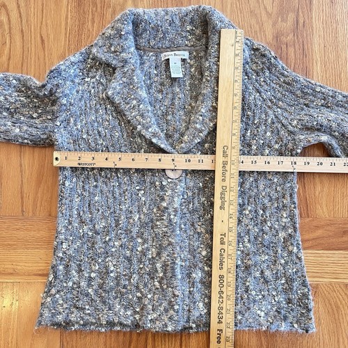 Alpaca Mohair Nubby Cardigan Y2K Boho Cottagecore Grannycore Medium - Picture 6 of 7