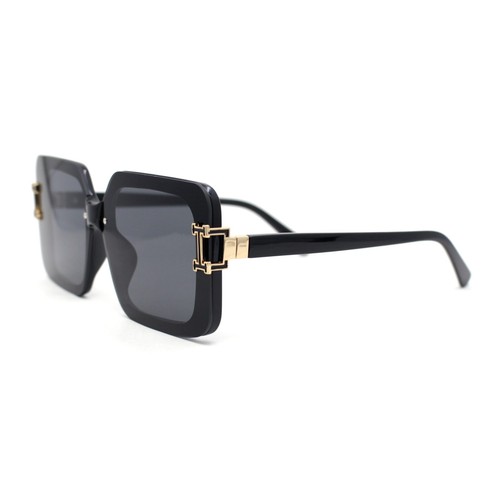 Luxusmode randlose rechteckige schicke Designer-Sonnenbrille für Damen - Bild 17 von 25