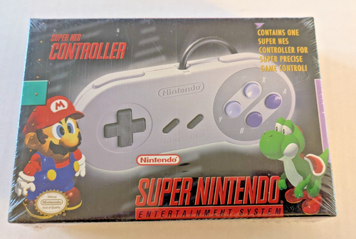 NEW SNES Controller Super NES Nintendo 1997 OEM Authentic FACTORY SEALED MARIO