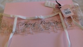 AGENT PROVOCATEUR LINDIE IVORY SUSPENDER SIZE AP4 LARGE UK 12 BNWT £170 ONLINE!