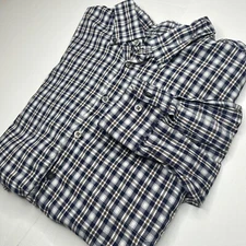 SCOTT BARBER - Men's long sleeve shirt. Size XXL. Plaid.