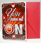 NobleWorks Greeting Card -"You Turn Me On" Happy Valentine's Day 021394