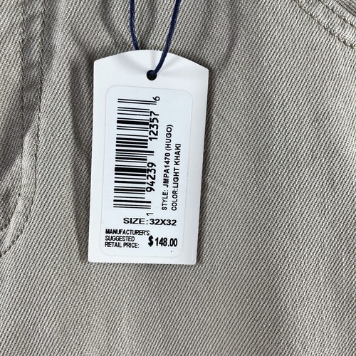 Johnnie-O Pants men's 32x32 Hugo 5-Pocket Chino Light Khaki Slim Fit Casual NWT - Picture 5 of 15