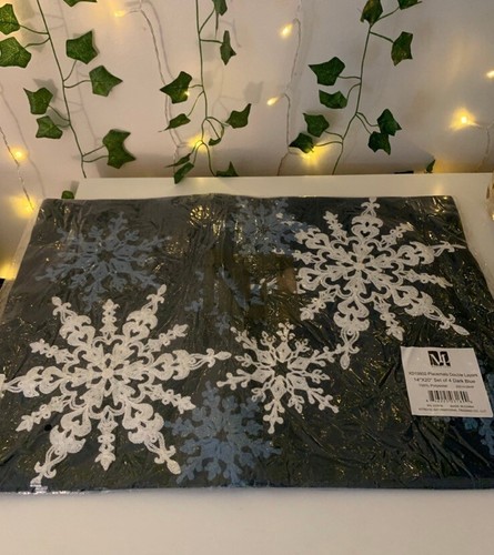 Servilleta-Copos de Nieve Mágicos Manteles de Navidad 14"x20", Juego de 4 - Imagen 2 de 5