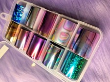 Nail Foil Transfer Decals - New - Sparkle - Transfer Foils - E
