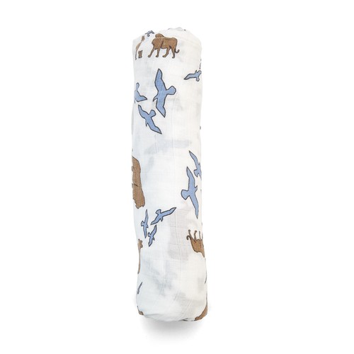 Baby Swaddle Blanket Organic Cotton Bamboo Muslin Infant Soft Adam Elsa Boy Girl - Picture 17 of 83