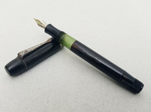 KAWECO Helios 63A Celluloid Fountain Pen SS EF Flex Nib Vintage Rare 1940s - Picture 8 of 11