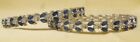 Elegant Royal Blue & Clear Cz Tennis Bracelet – Luxurious Silver Setting
