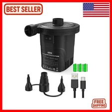 Portable 4000mAh Rechargeable Air Pump - Quick-Fill Deflator for All Inflatables